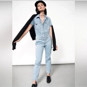 Wildfang The Essential Coverall Denim Jumpsuit (NWT)